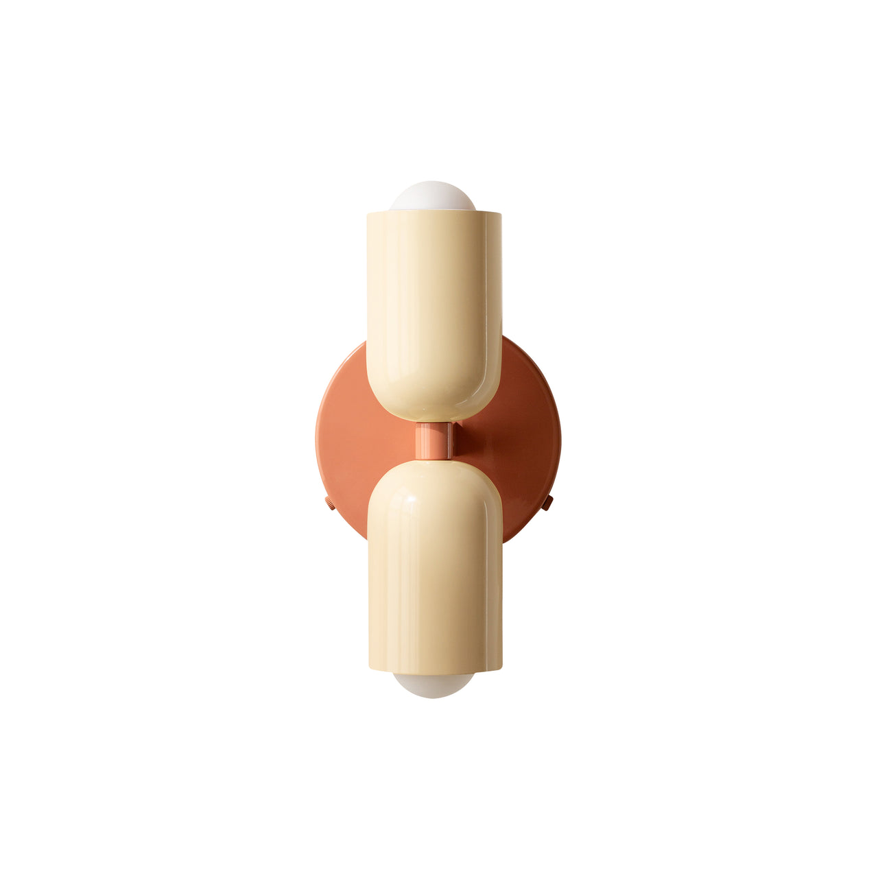 Up Down Sconce: Bone + Peach