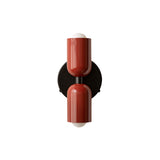 Up Down Sconce: Oxide Red + Black