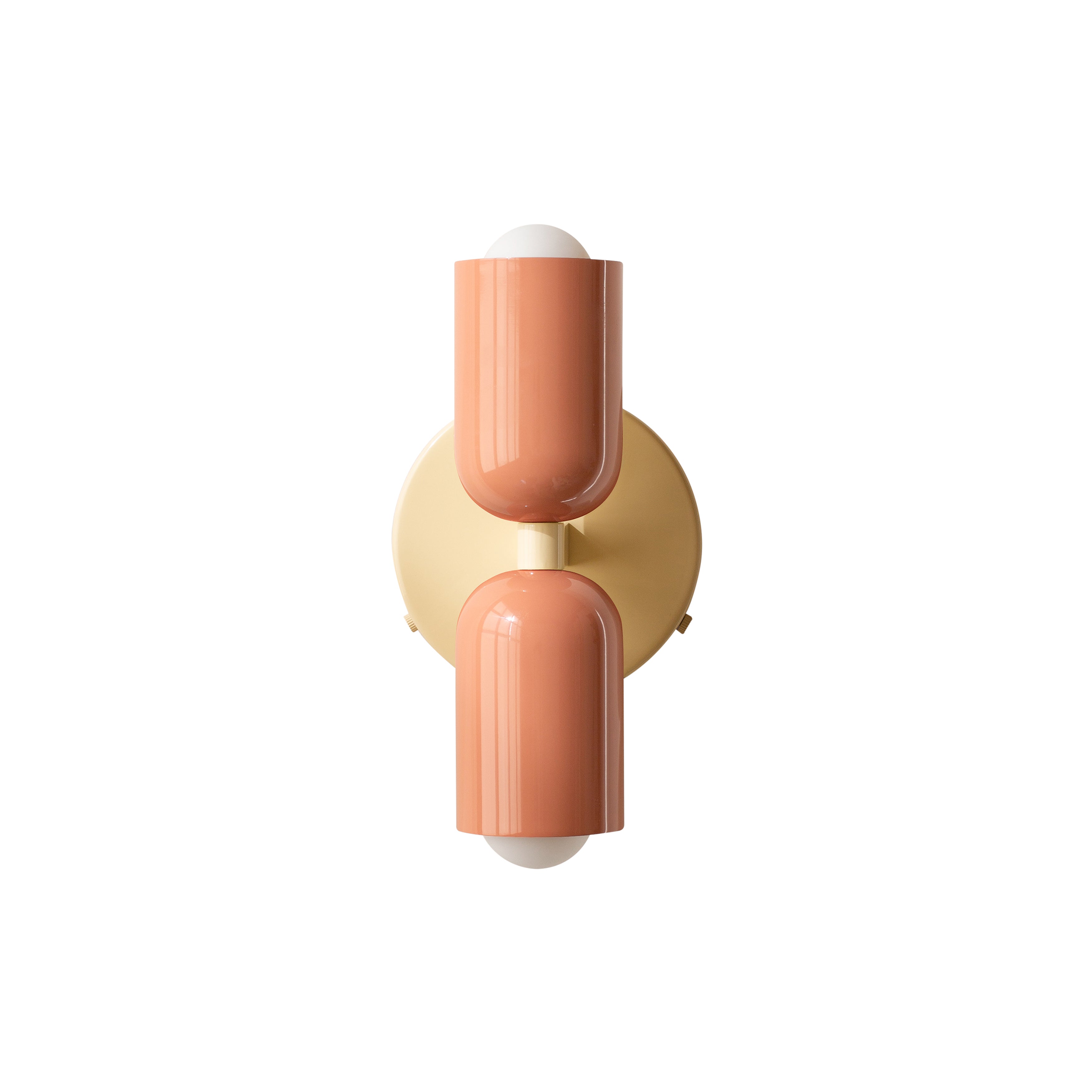 Up Down Sconce: Peach + Bone