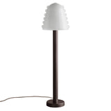 Calla Floor Lamp: Opaline + Opaline Embellishments + Blackened Brass