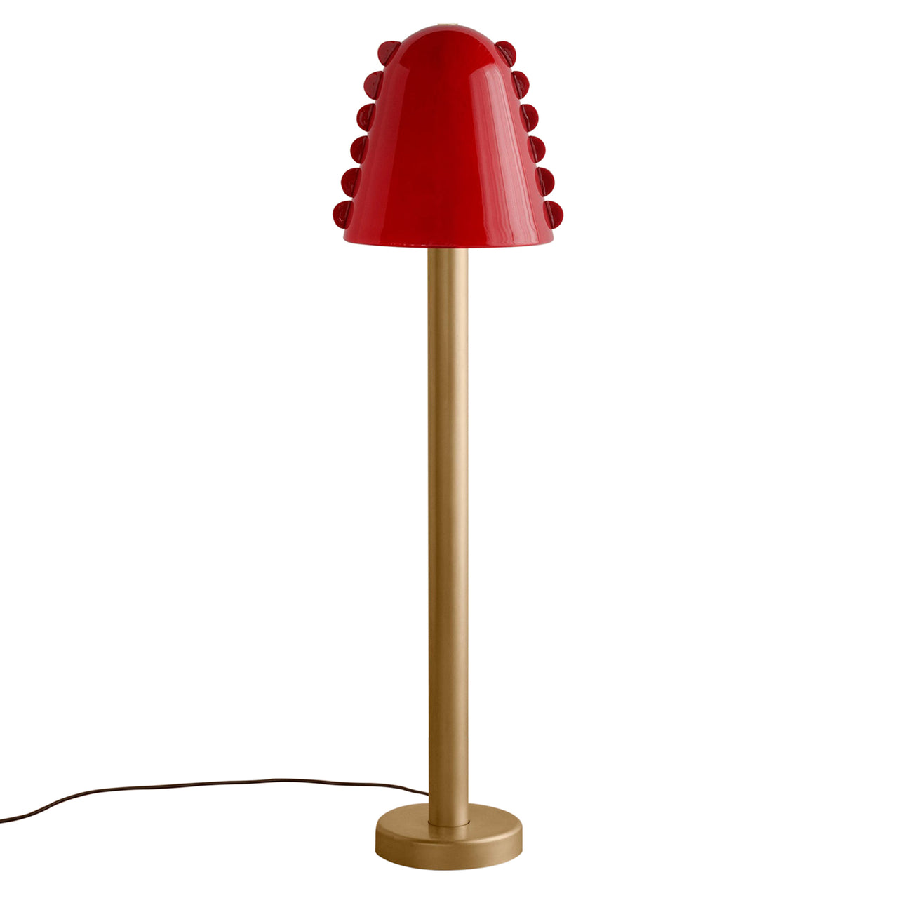 Calla Floor Lamp: Poppy + Poppy Embellishments + Brass