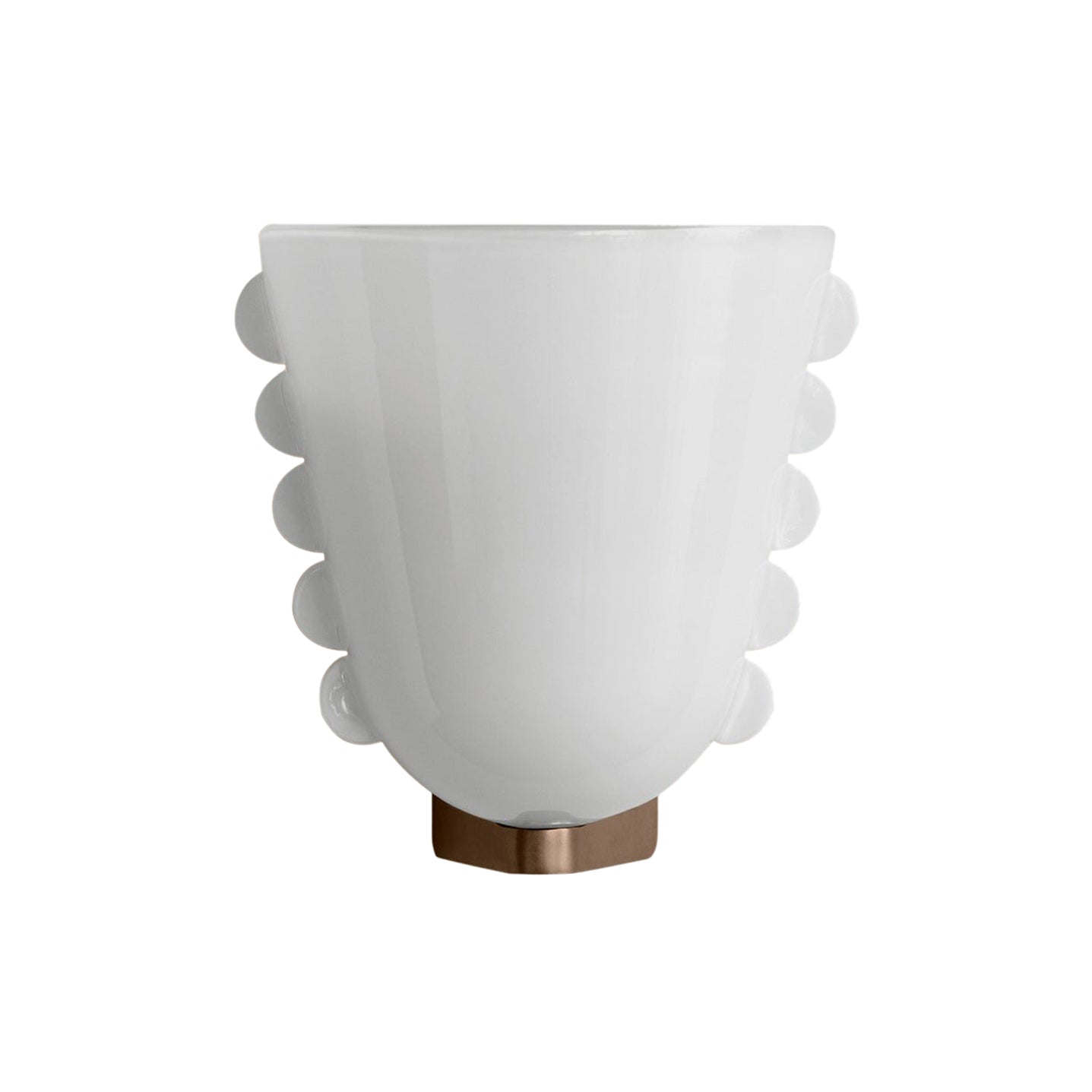 Calla Sconce: Medium + Opaline + Opaline Embellishments + Patina Brass