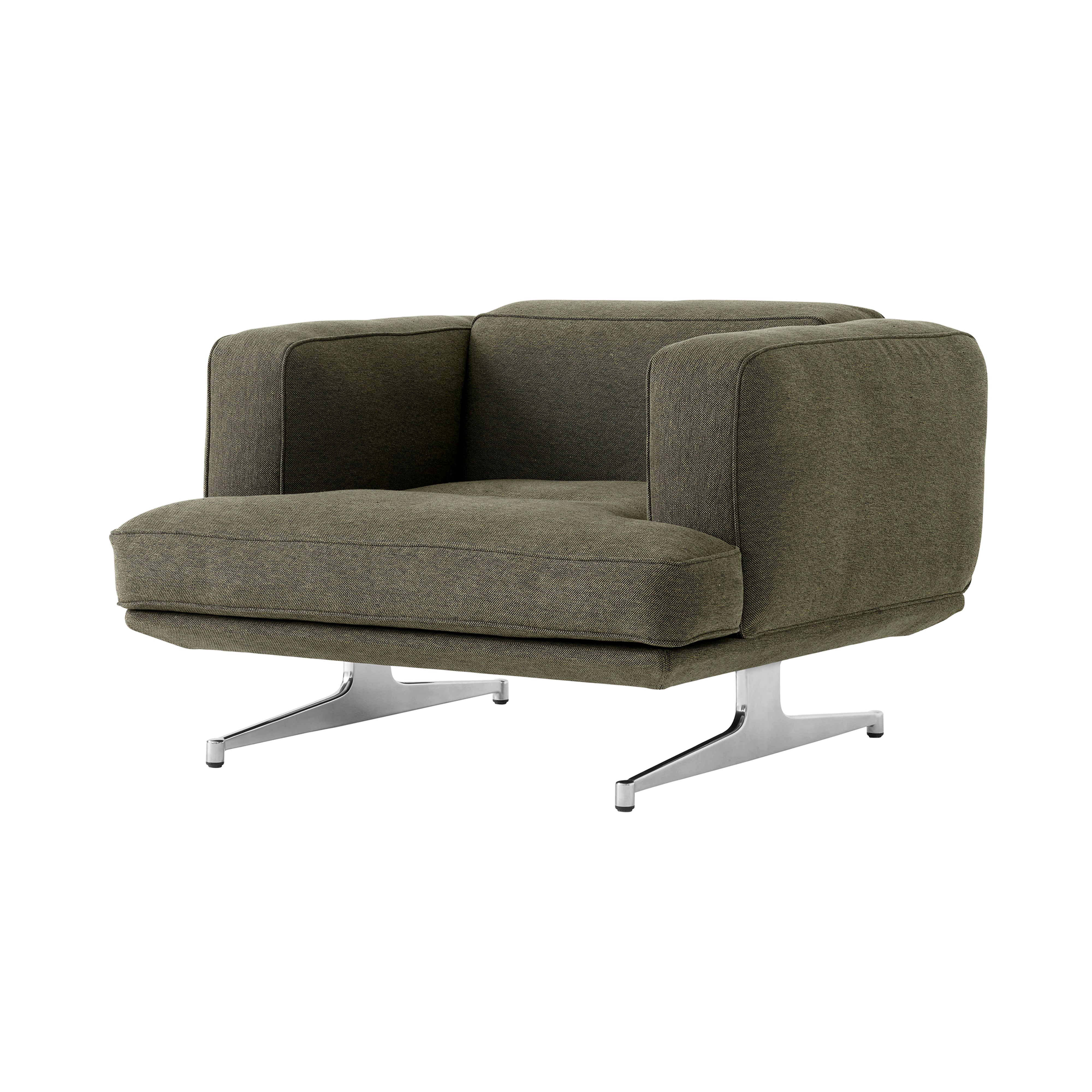 Inland Lounge Chair: AV21 + Polished Aluminum