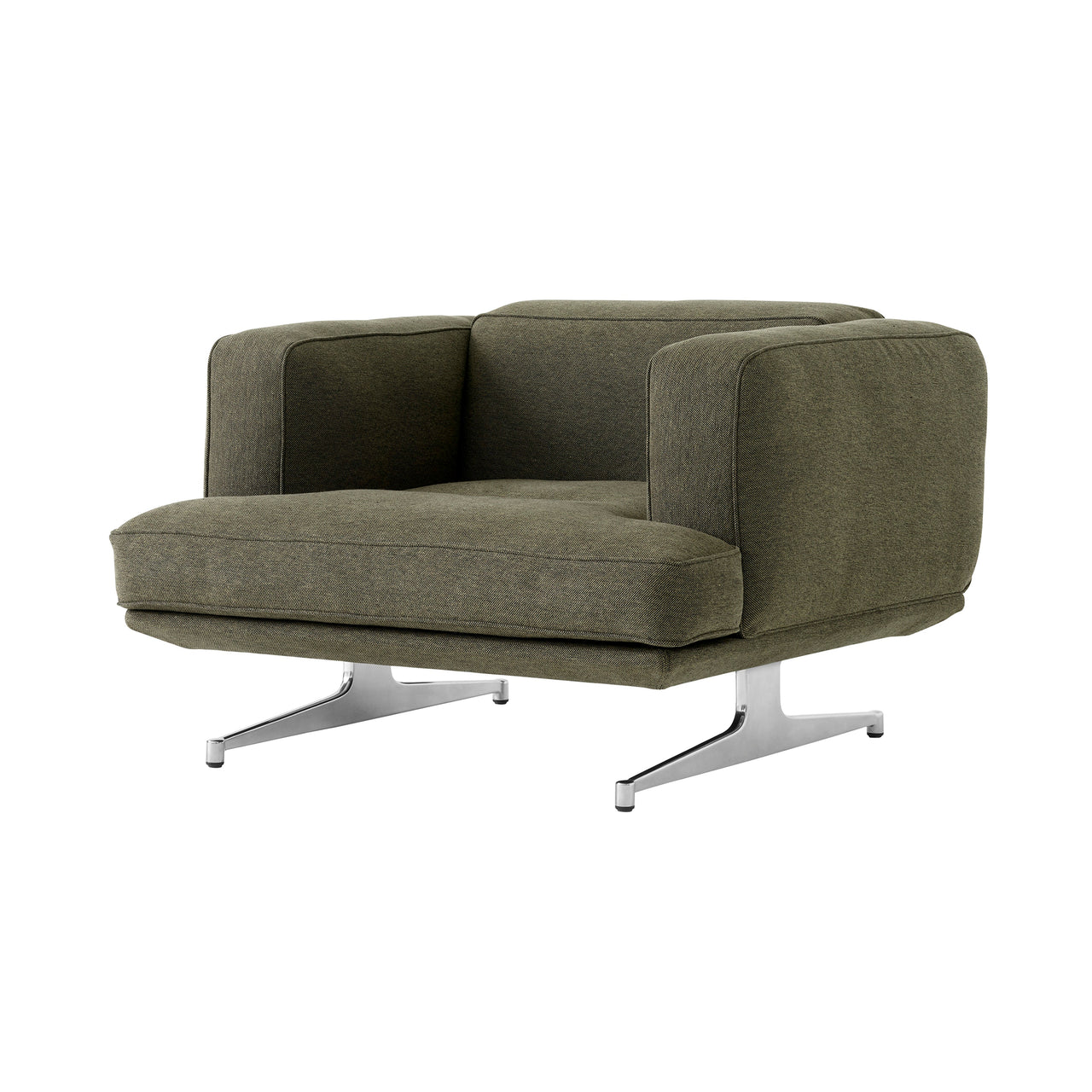 Inland Lounge Chair: AV21 + Polished Aluminum
