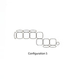 Isole Modular Sofa: NN1A-NN1G + Configuration 5