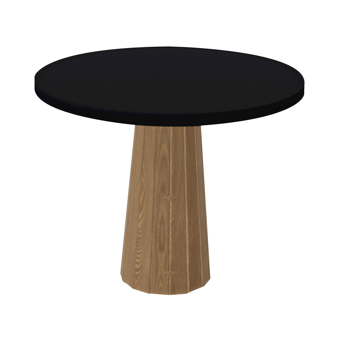 Container Round Table: Small + Bodhi Cover + Jet Black + Natural Oil