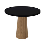Container Round Table: Small + Bodhi Cover + Jet Black + Natural Oil