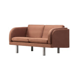 JG Sofa: 2 Seater + Brushed Stainless Steel