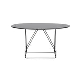 JG Table: Round + Black Linoleum +  Black
