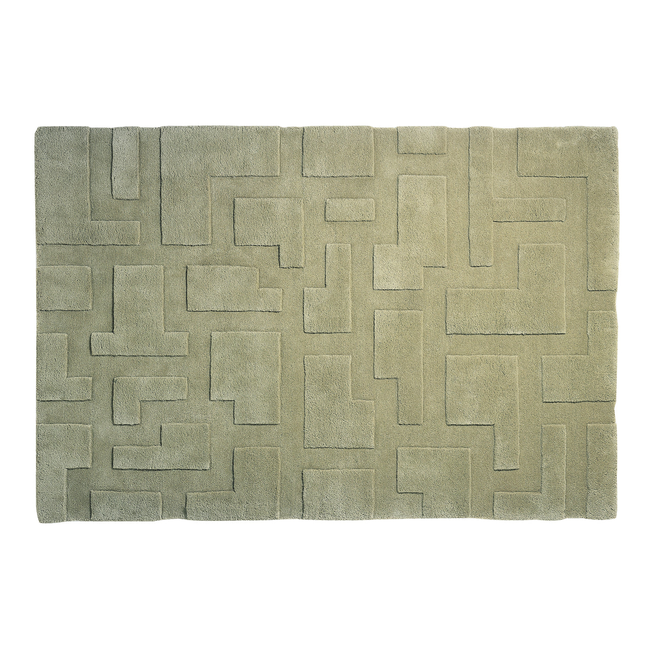 JL Hand Tufted Rug: Medium + Olive