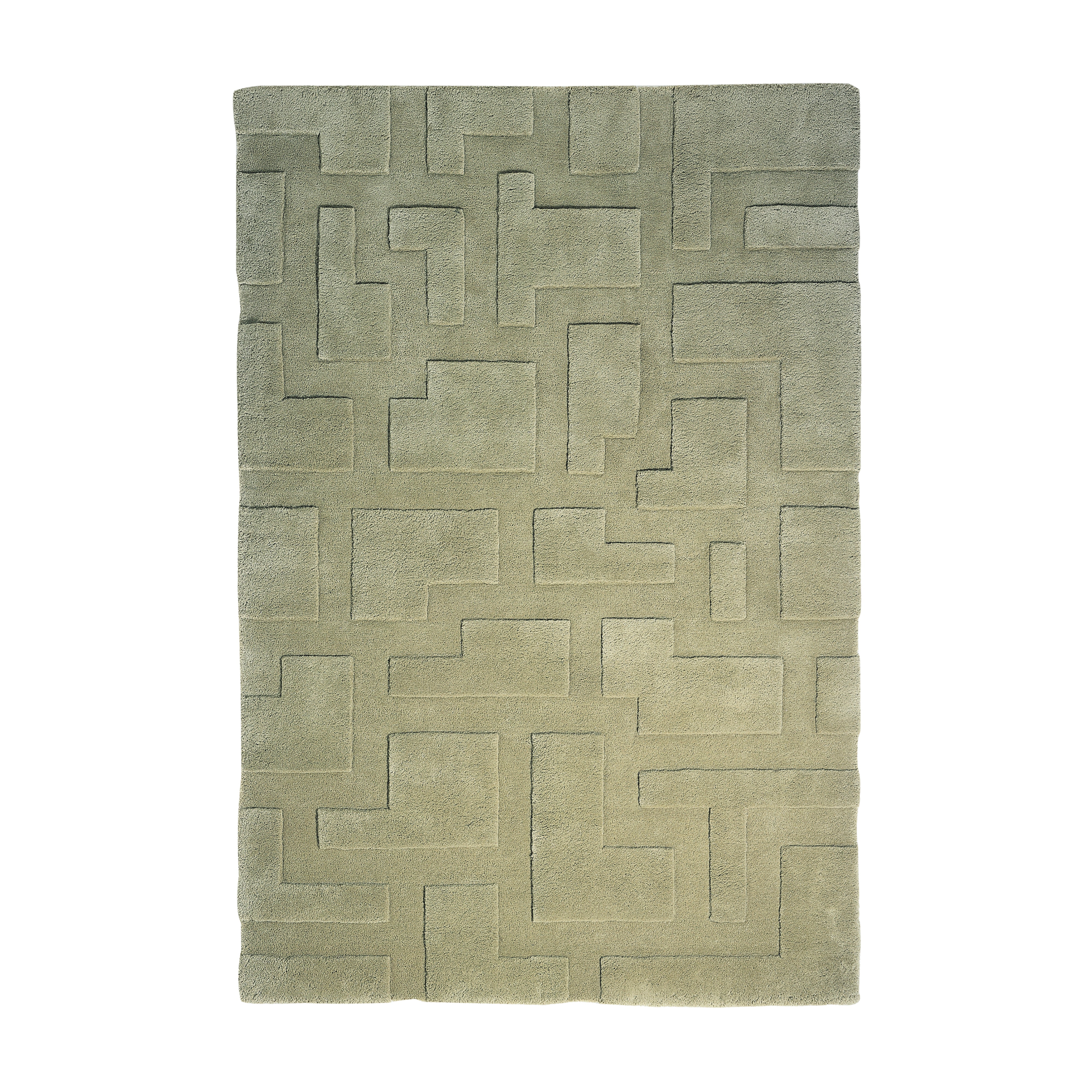 JL Hand Tufted Rug: Small + Olive