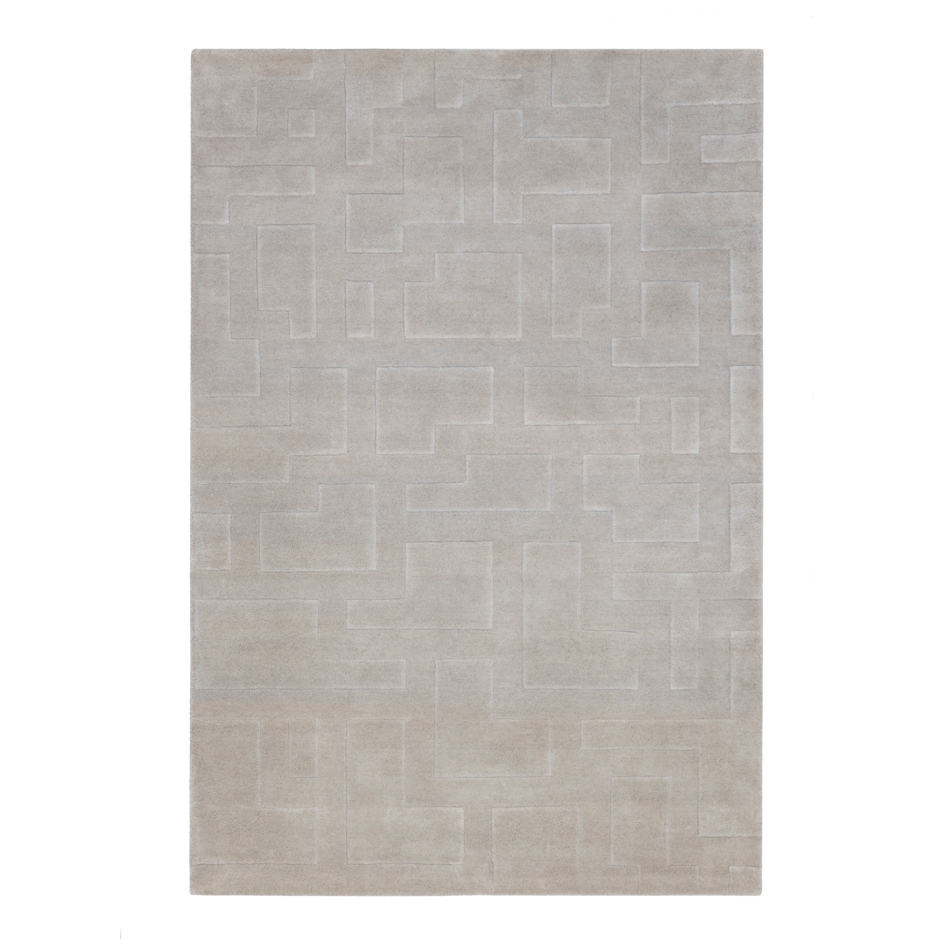 JL Hand Tufted Rug: Medium + Stone