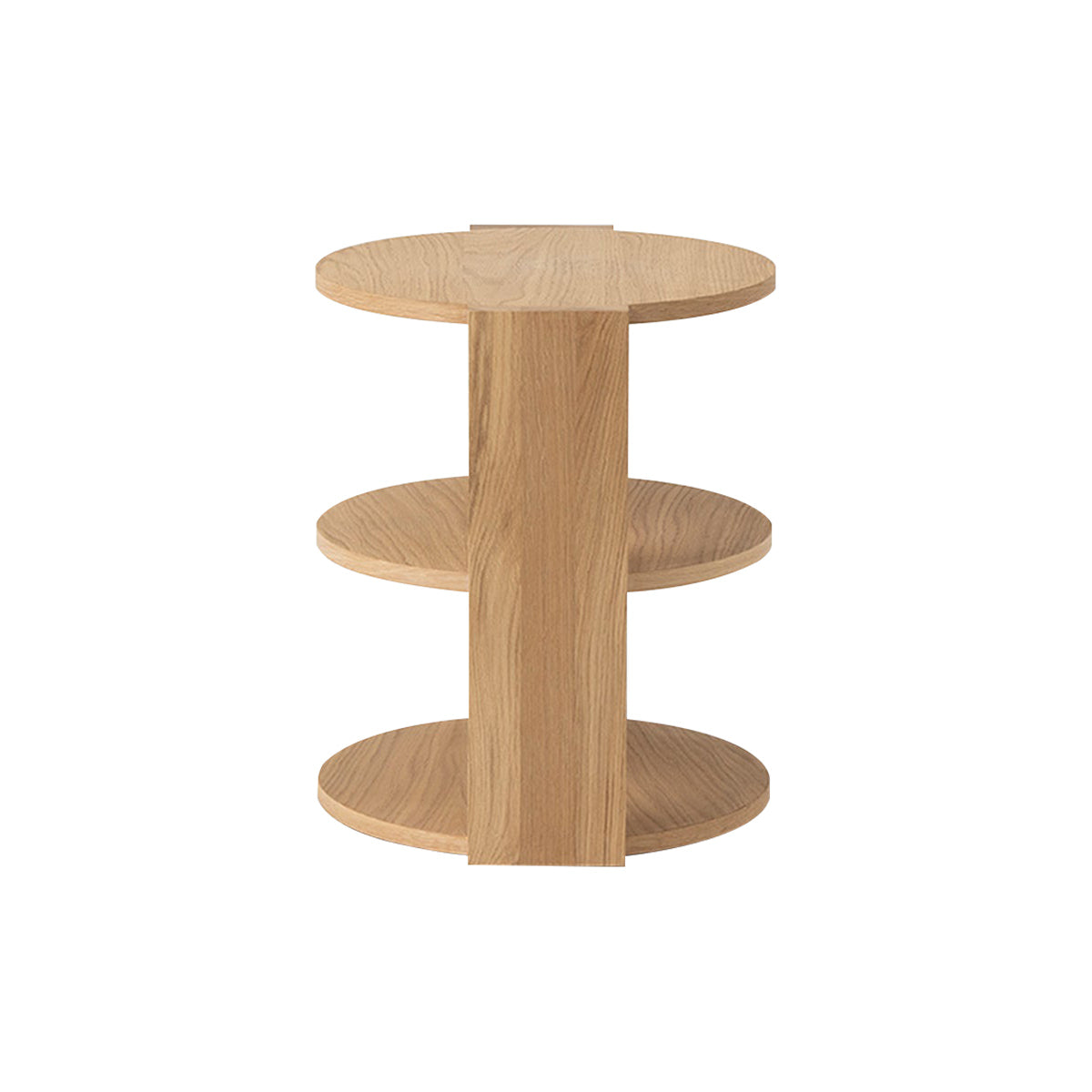 Cove Side Table: American Oak