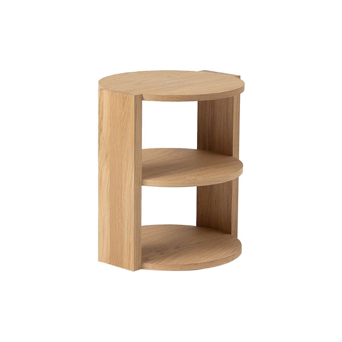 Cove Side Table: American Oak
