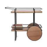 James Bar Cart: Natural Walnut