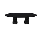 Container Oval Table: Large + New Antiques + Jet Black + Black