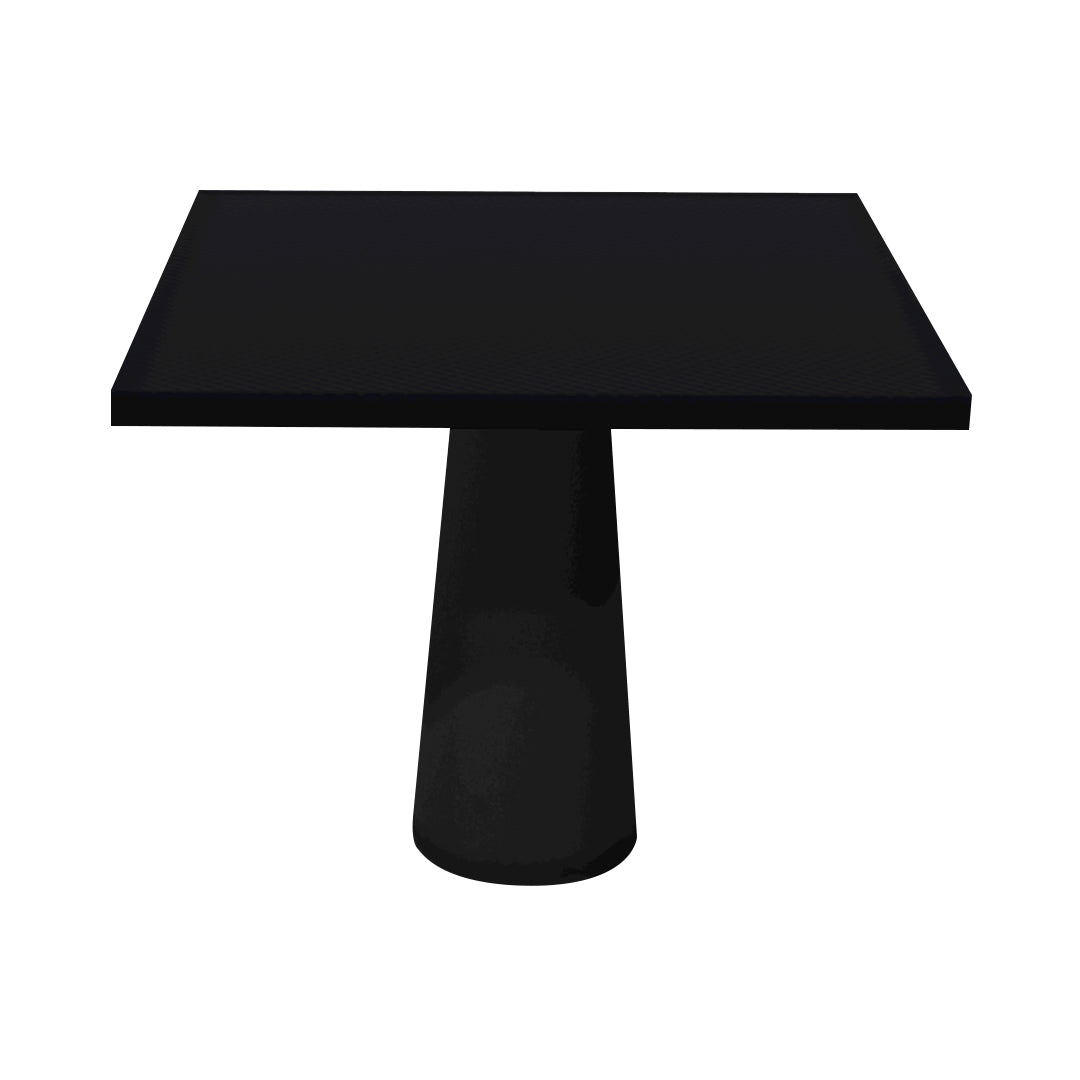 Container Square Table: Large + Jet Black + Black