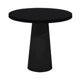 Container Round Table: Extra Small + Jet Black + Black
