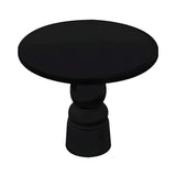 Container Round Table: Small + New Antiques + Jet Black + Black