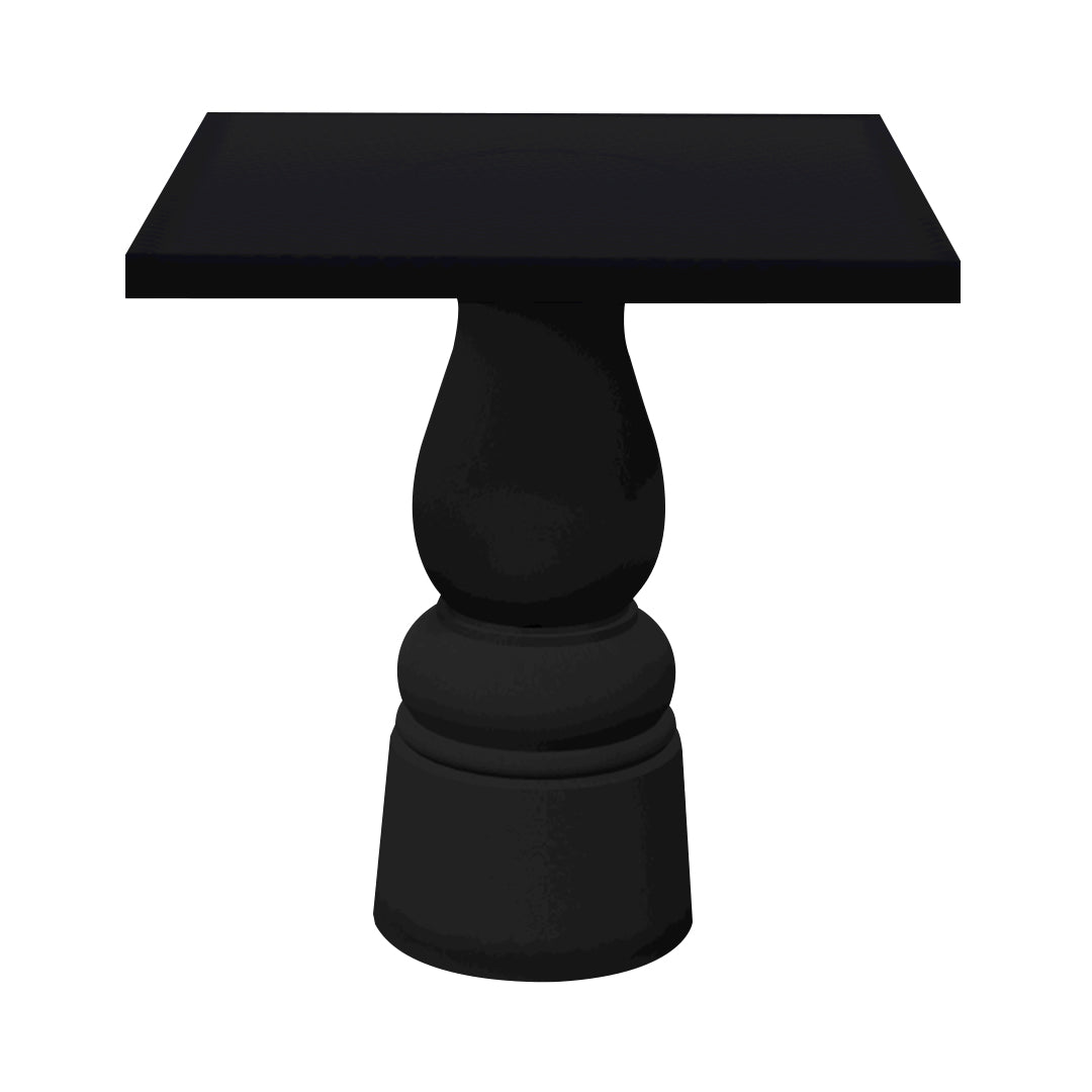 Container Square Table: Small + New Antiques + Jet Black + Black