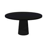 Container Round Table: Large + Jet Black + Black