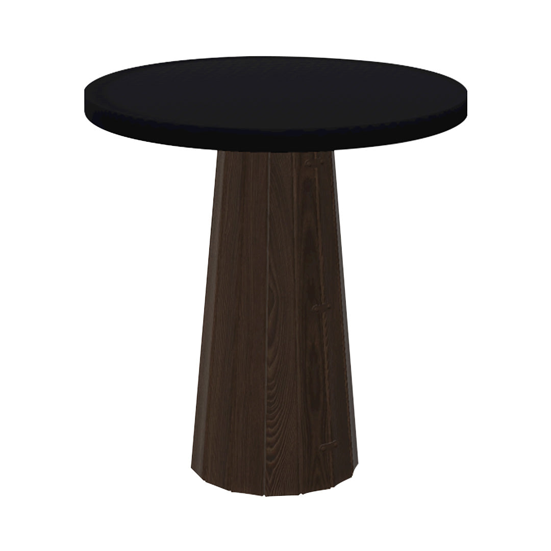 Container Round Table: Extra Small + Bodhi Cover + Jet Black + Cinnamon