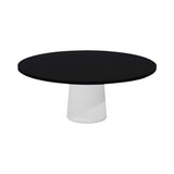 Container Round Table: XXL + Cable Feed + Jet Black + White