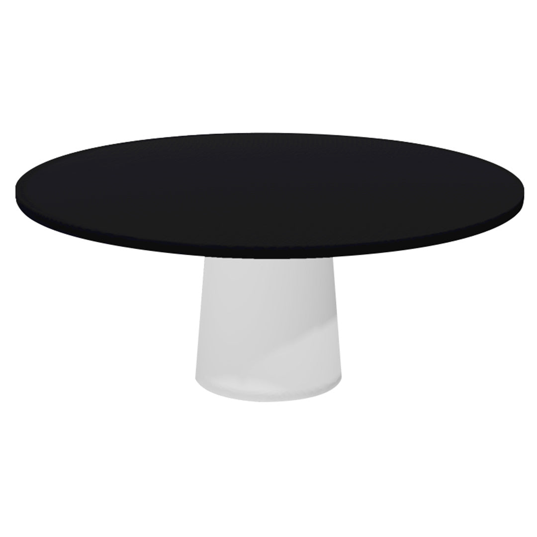 Container Round Table: XXL + Jet Black + White