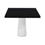 Container Square Table: Large + Jet Black + White