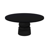 Container Round Table: Extra Large + New Antiques + Jet Black + Black