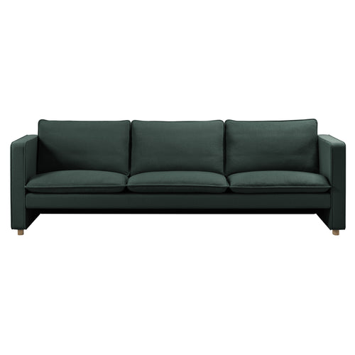 Jota 3 Seater Sofa: Light Oak Oil + Fabric Group 3