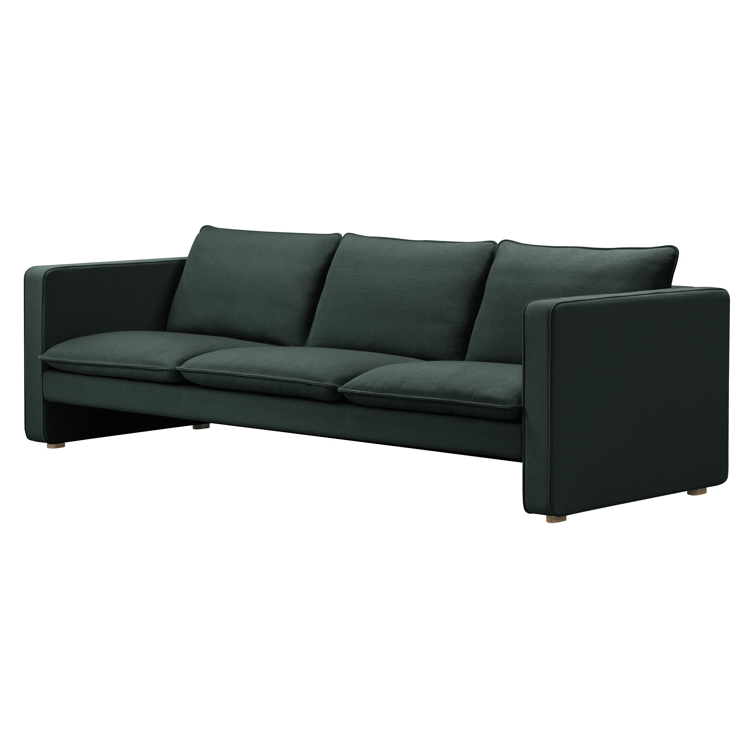 Jota 3 Seater Sofa: Light Oak Oil + Fabric Group 3