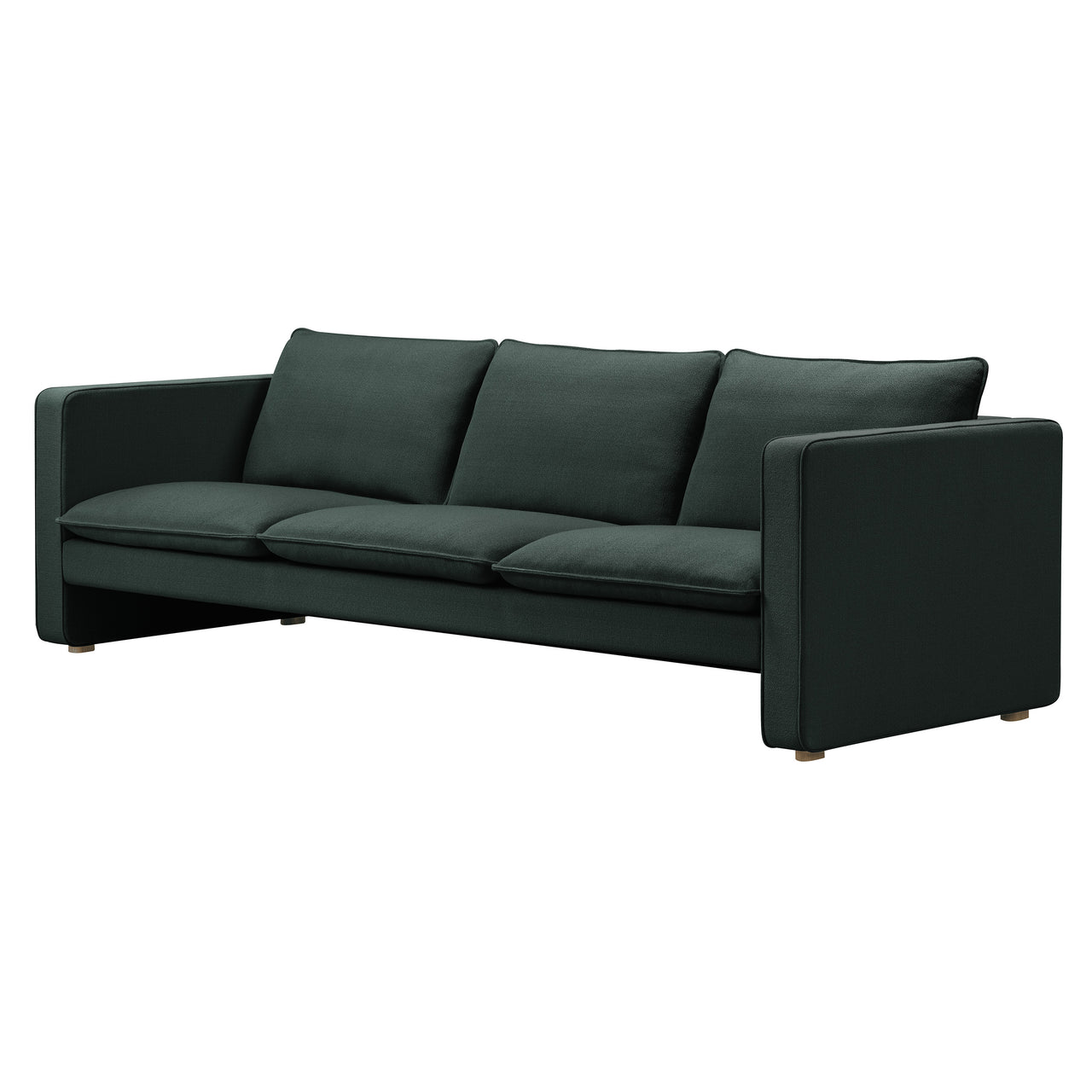 Jota 3 Seater Sofa: Light Oak Oil + Fabric Group 3