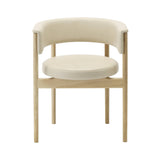 Minatomirai Cafe Side Chair N-SC01: Upholstered: Pure Oak + Leabelle Leather