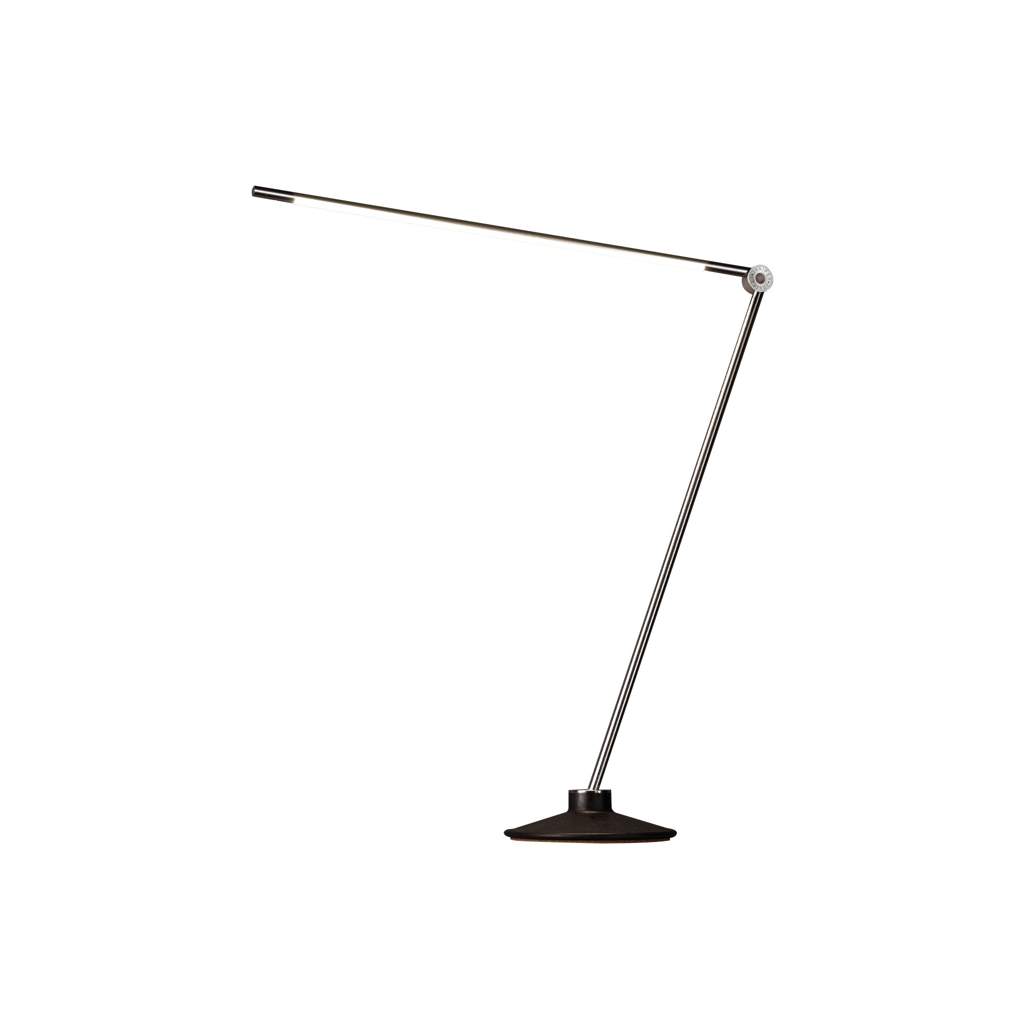 Thin Task Lamp: Cast Iron Base + Tall + Satin Nickel