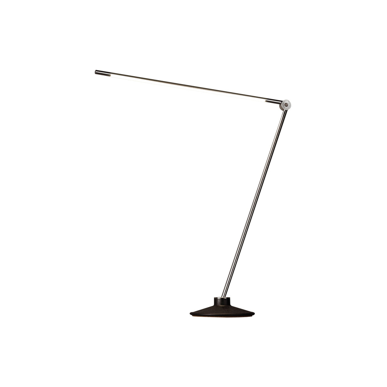 Thin Task Lamp: Cast Iron Base + Tall + Satin Nickel