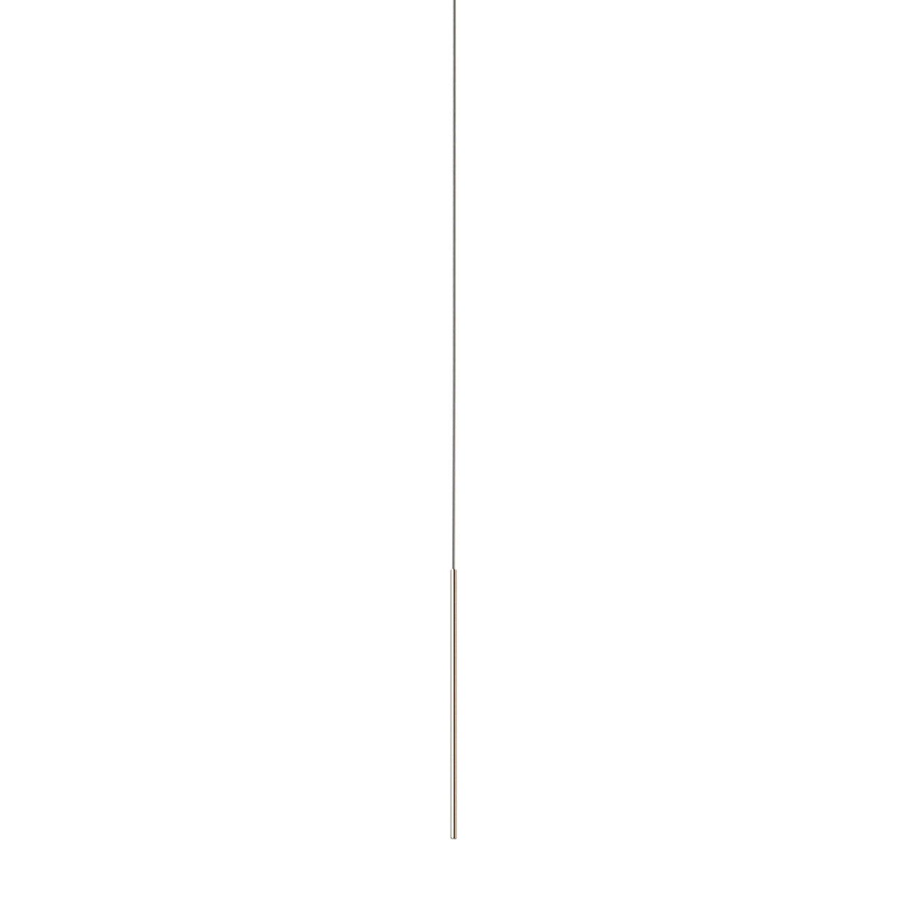 Thin Vertical Suspension Light: Small + 1 Segment + Satin Brass