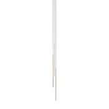 Thin Vertical Suspension Light: Small + 3 Segments + Satin Brass