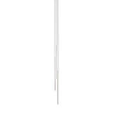 Thin Vertical Suspension Light: Small + 3 Segments + Satin Nickel