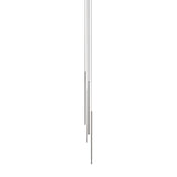 Thin Vertical Suspension Light: Small + 4 Segments + Black Oxide
