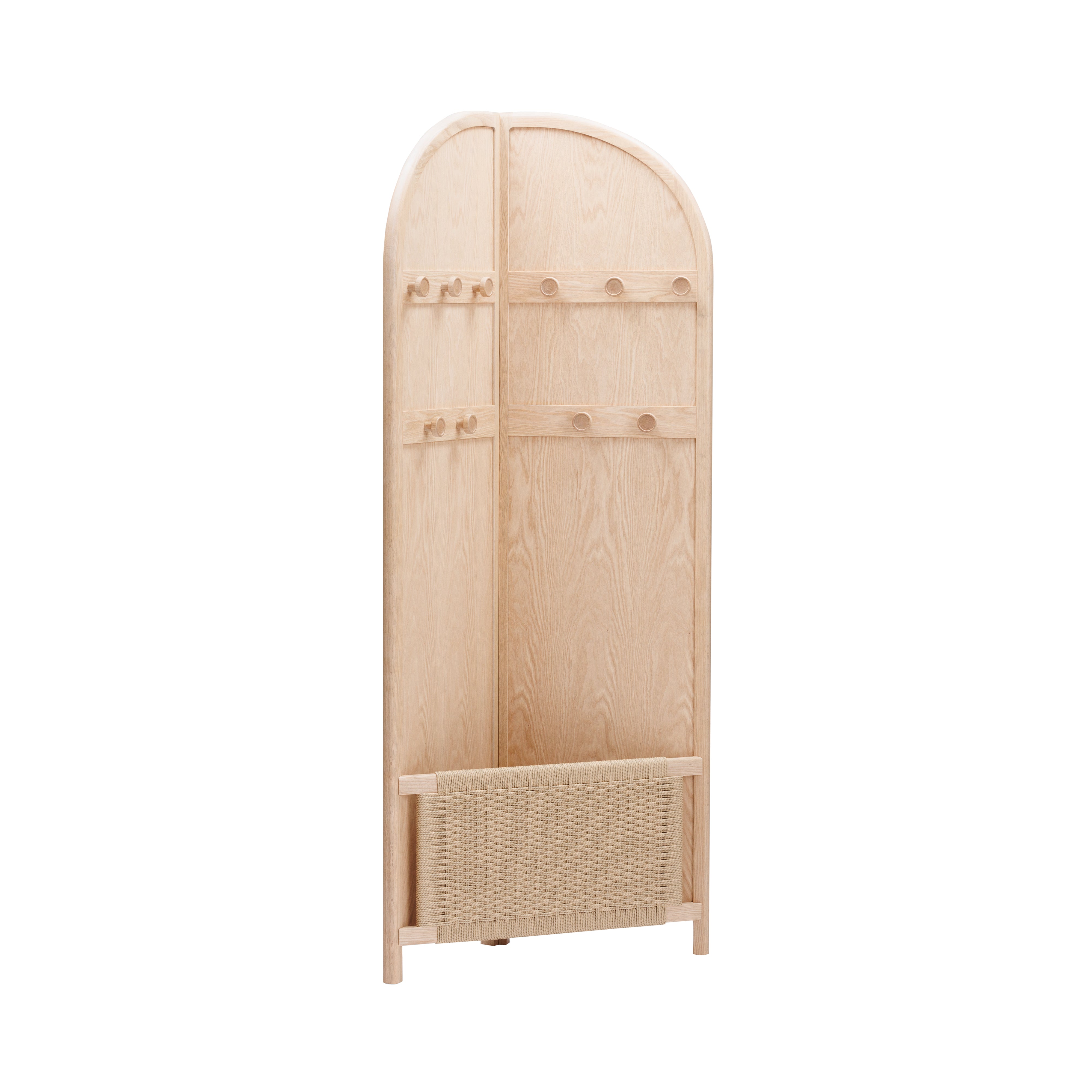 Cabine Dresser with Mirror: Natural + Natural Oak