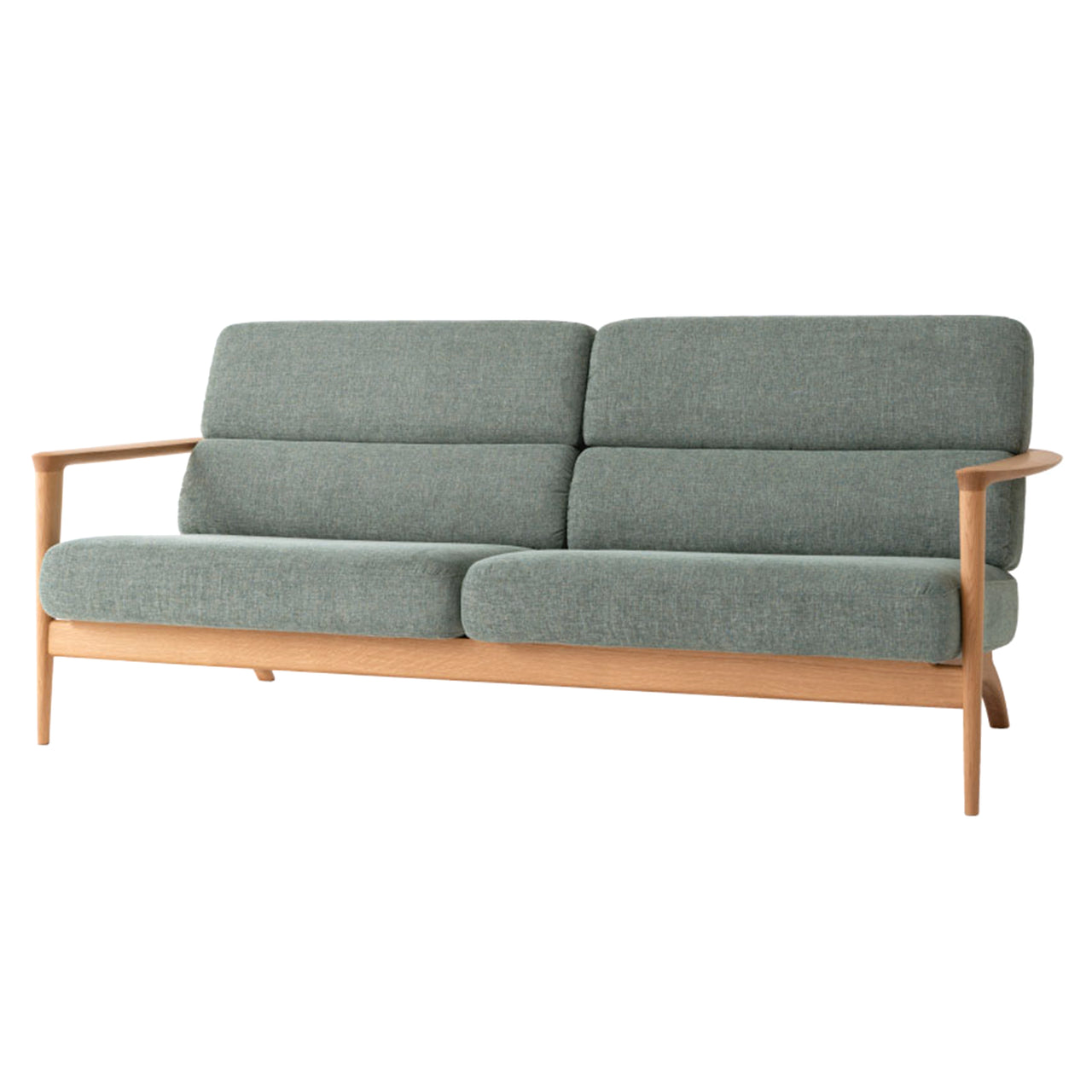 Seoto Sofa: 3 Seater + White Oak