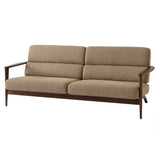 Seoto Sofa: 3 Seater + Walnut