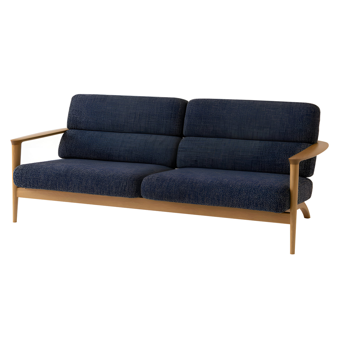 Seoto Sofa: 3 Seater + White Oak