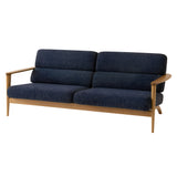 Seoto Sofa: 3 Seater + White Oak