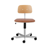 Kevi 2533 Chair: Size A + Seat Upholstered + Oak Veneer +  With Tilt