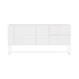 Kilt Light 180 Cabinet with Drawers: White