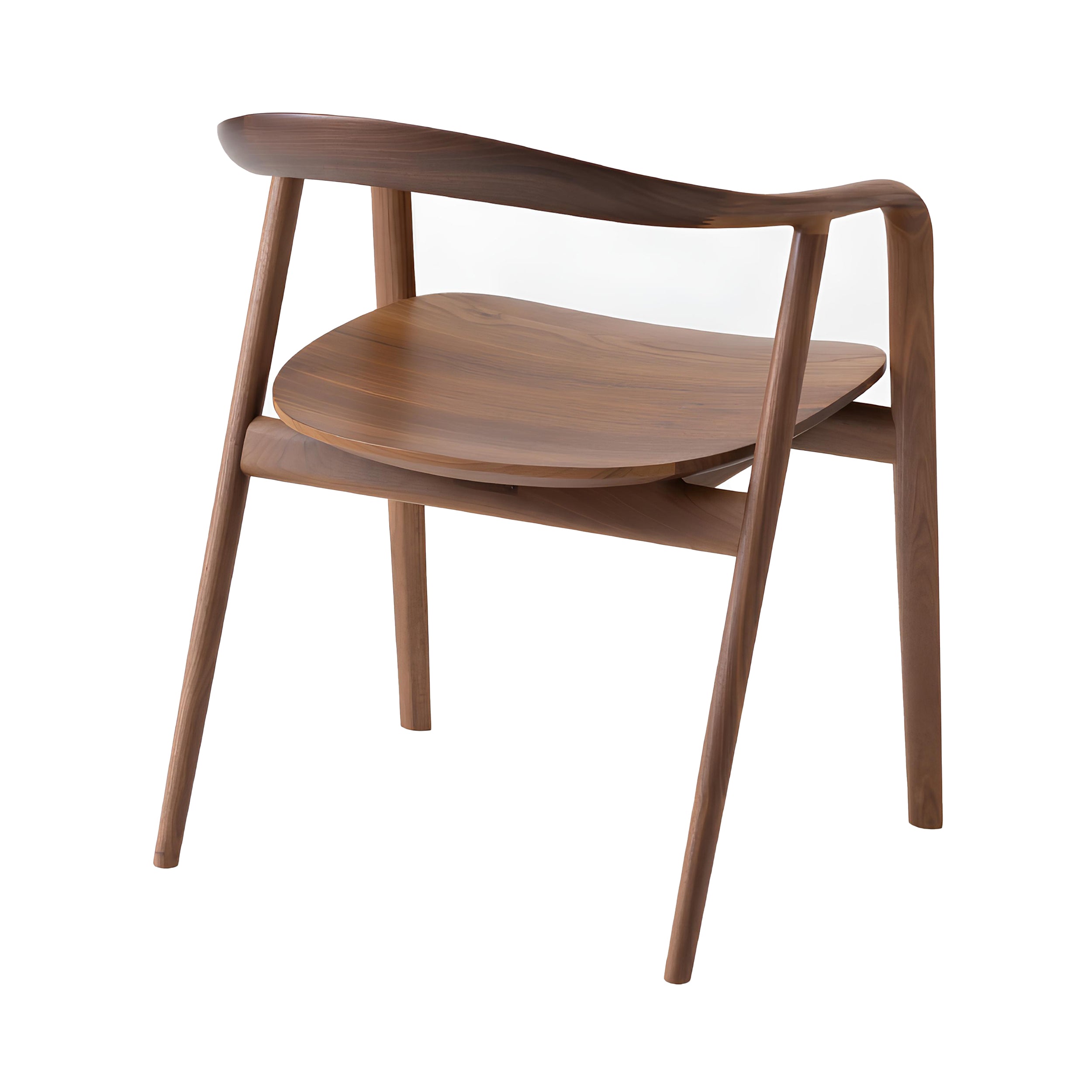 Kumahida Armchair: Walnut