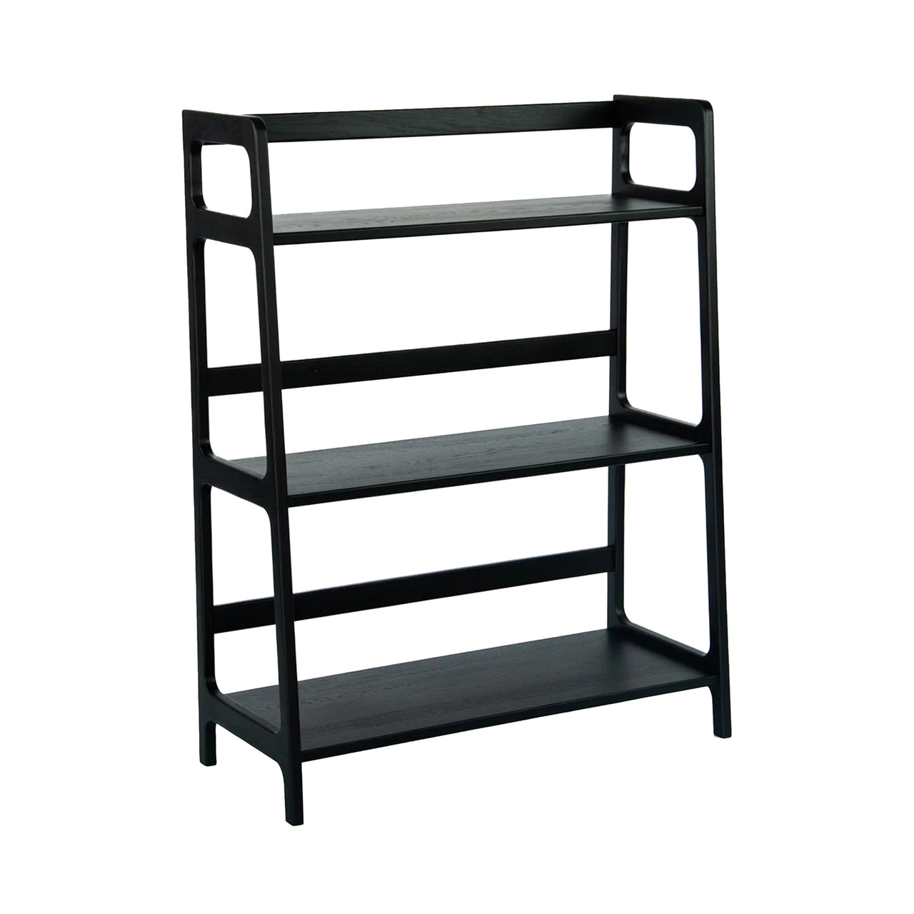 Agnes Medium Shelving Unit : European Oak - Black Stain