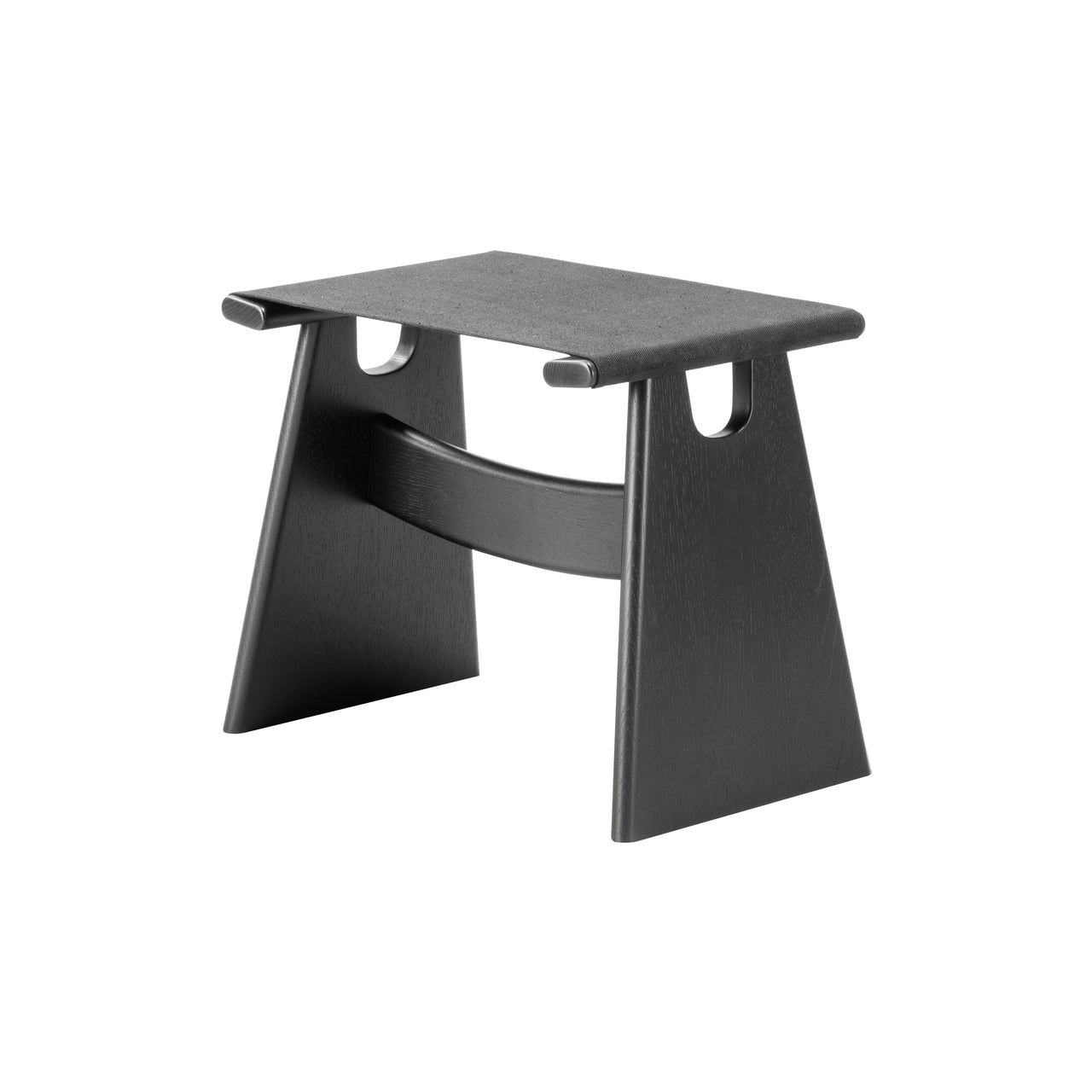 Seto Stool: Black Lacquered